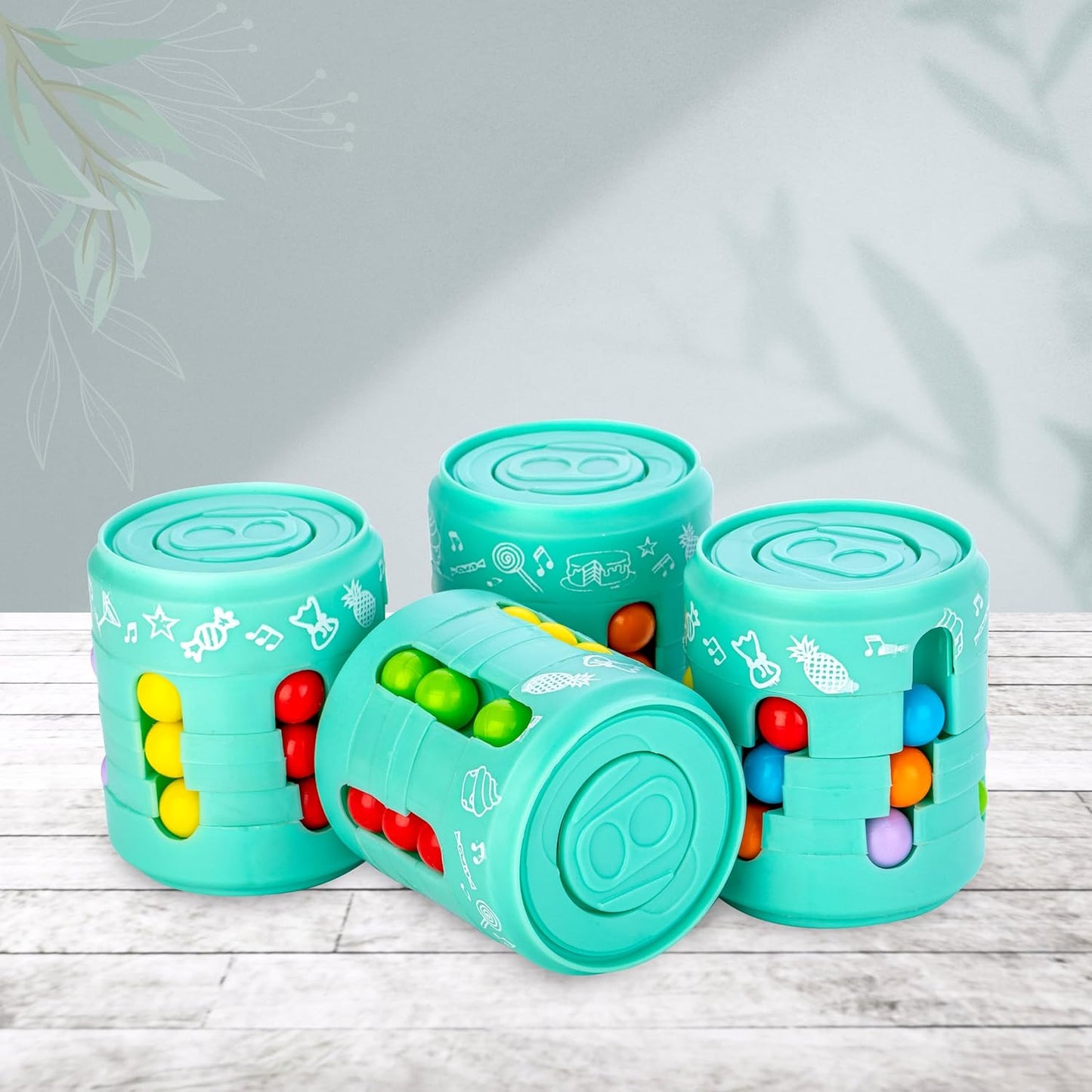 Can Cube Toy Magic Bean Rotating Sliding Puzzle Game